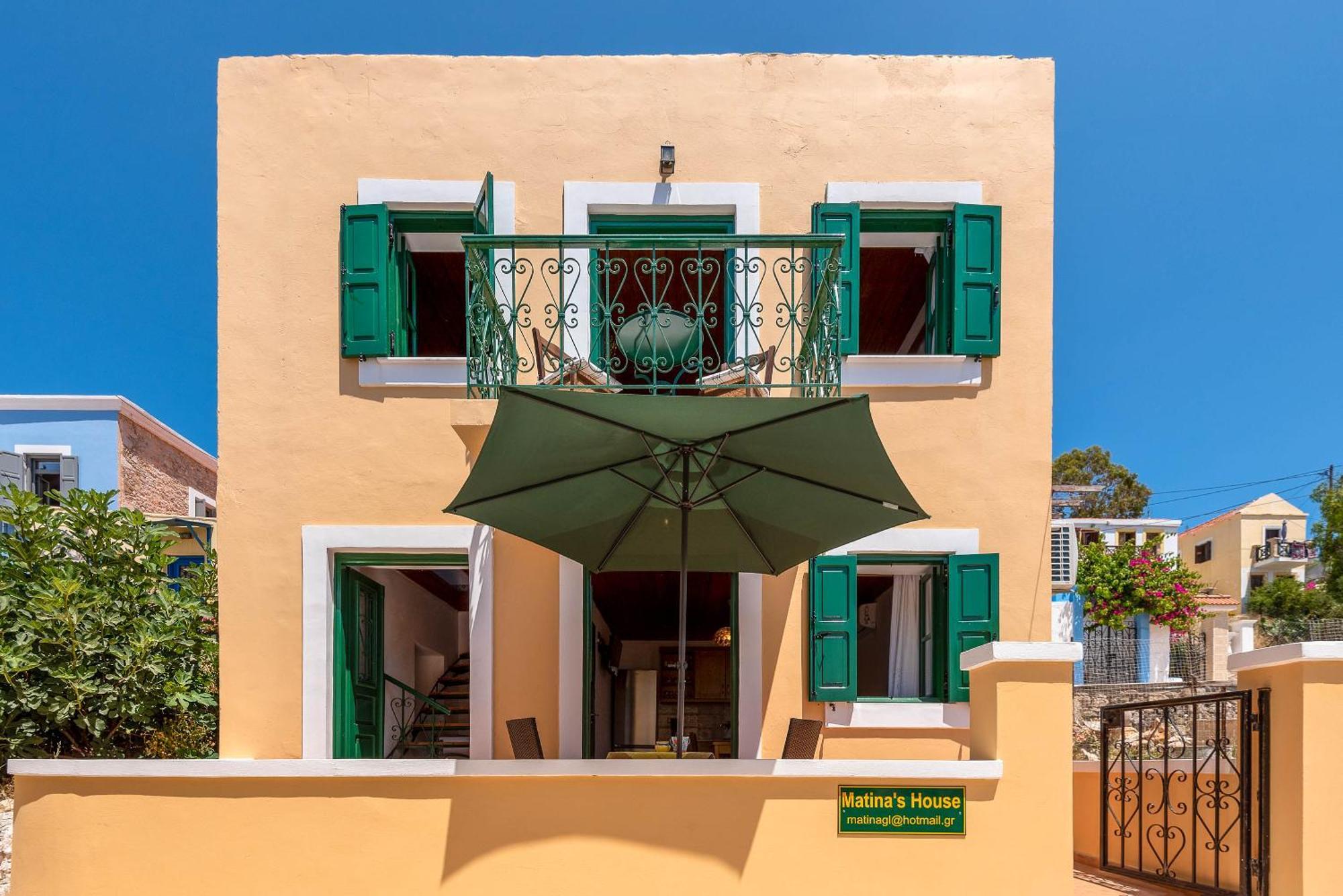 Matinas House Apartment Chalki Town Bagian luar foto